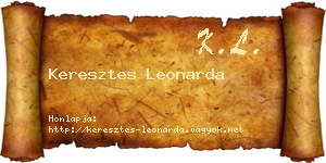 Keresztes Leonarda névjegykártya